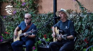 NorthFacing Folk on the patio